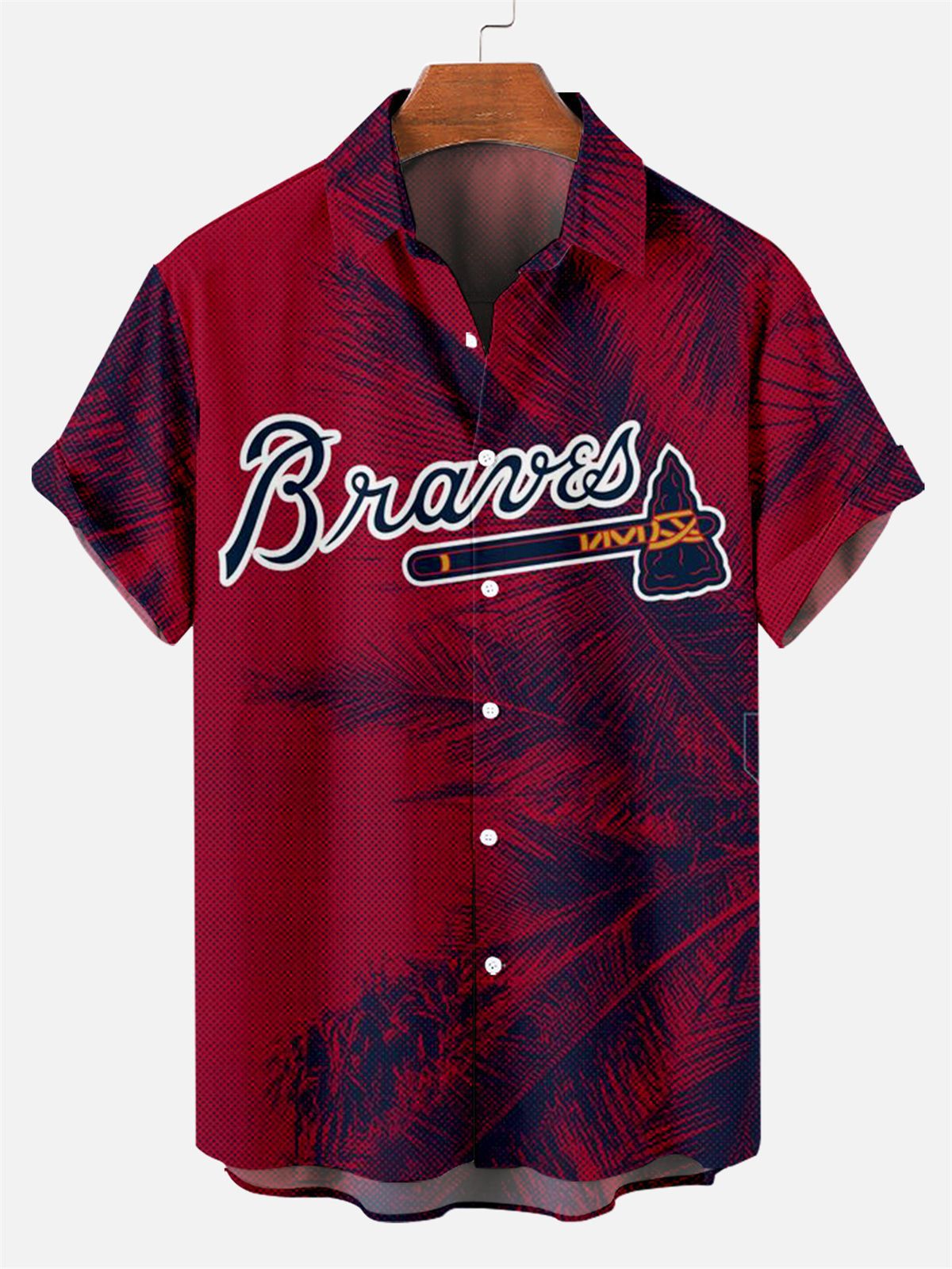 Hombres jóvenes europeos y americanos vacaciones verano transfronterizo digital 2024 estampado de playa camisa de vacaciones moda masculina