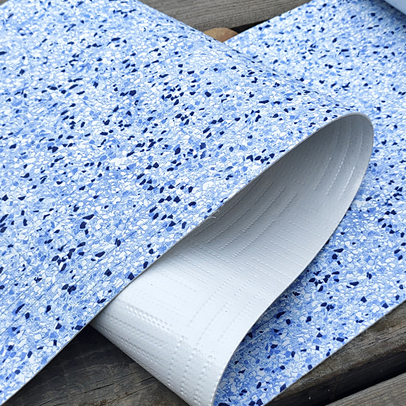 1.83米宽幅三色水磨石游泳池胶膜儿童水上乐园胶膜厂家直供