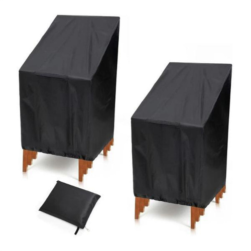 Chair cover 210d silver coated oxford cloth waterproof dustproof sunscreen indoor and outdoor furniture waterproof sunscreen dustproof cover