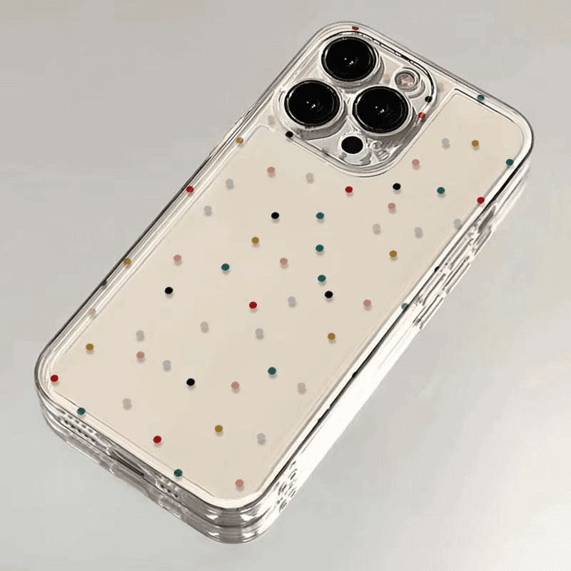 Round Dots Pattern Soft Glue Round Dots Elegant Lady Streetwear Phone Cases Phone Accessories