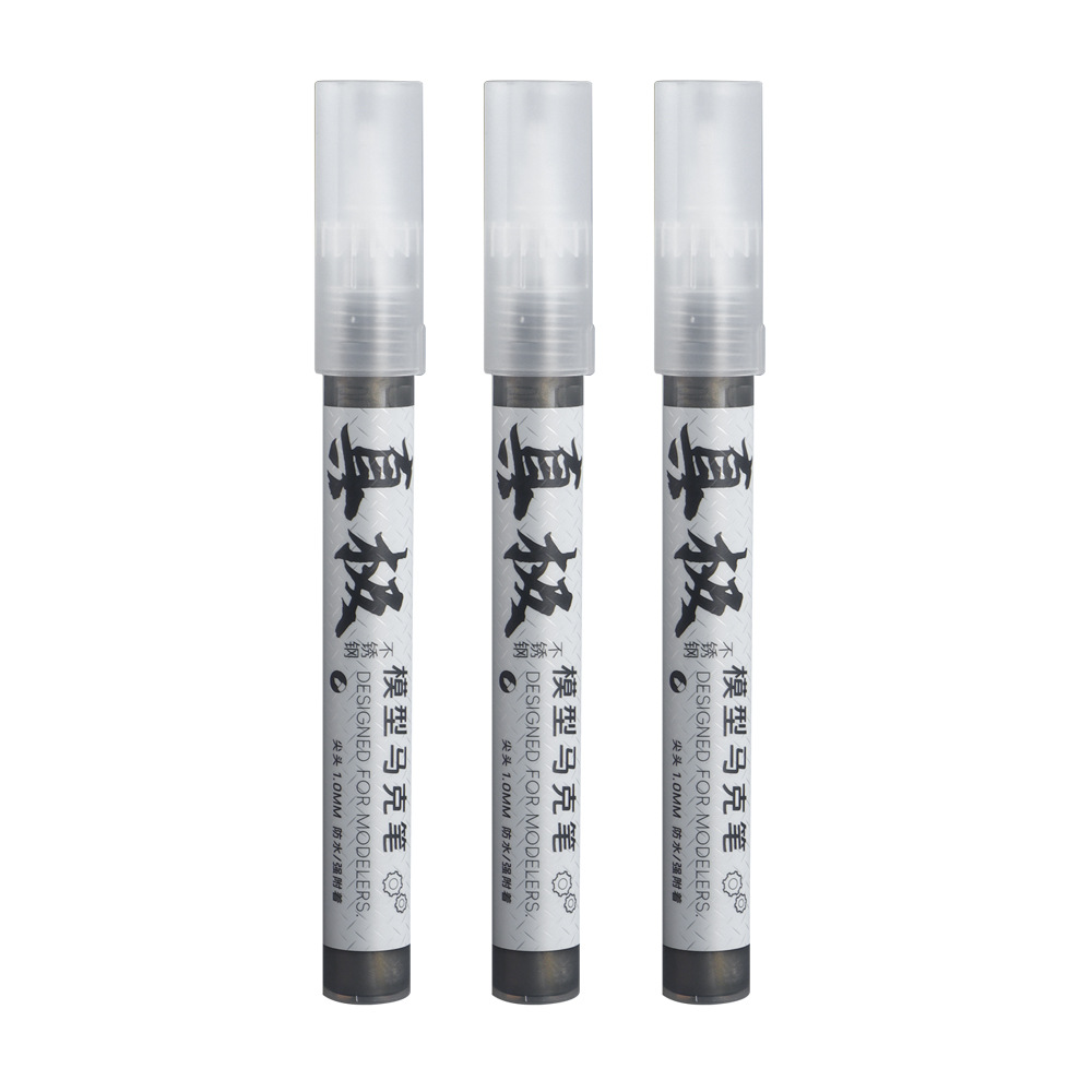 Galvanoplastia galvanizada lápiz de marca pintura cromada modelo de pintura de pintura de pintura de mano metal espejo industrial no se desvanece