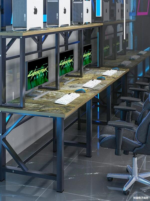 E-sports Hotel Table Internet Cafe Double Table Water-cooled Chassis Table Double-layer Computer Table E-sports Hall Desktop Computer