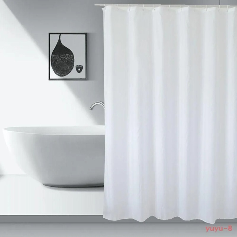 Cross-Border Peva Solid Color Shower Curtain Waterproof Curtain Shower Room Partition Bath Tent Thickened Bathroom Curtain Amazon