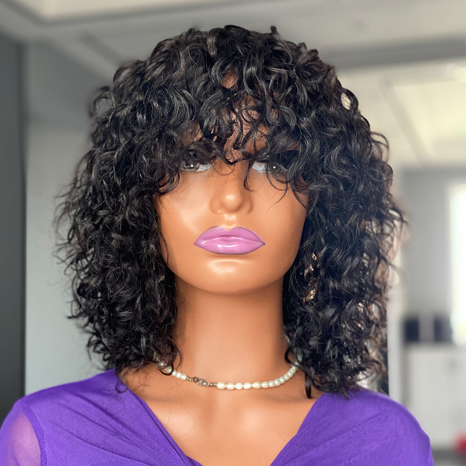 Wigs Hairdressing Supplies Women's Simple Style Weekend Real Hair Curls Wigs