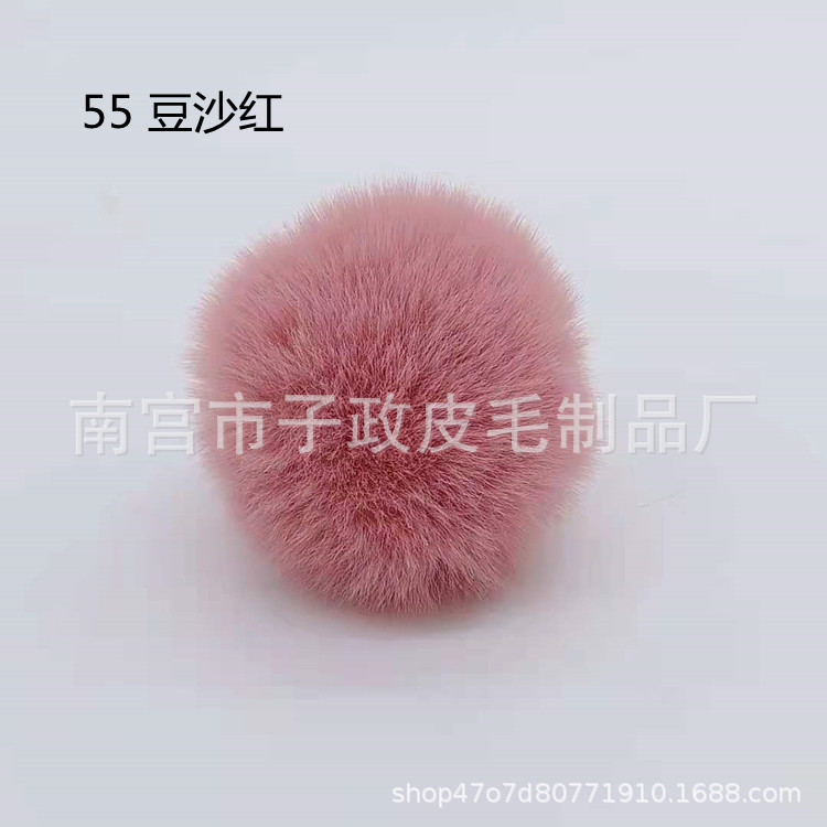 Bola de piel de conejo de imitación 6cm7cm8cm9cm10cm Bola de piel al por mayor hecha a mano DIY joyería ropa zapatos accesorios adornos