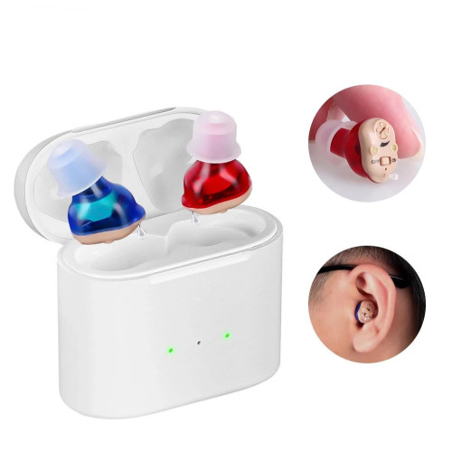 Cross-border new product TWS magnetic wireless charging box hearing aid English foreign trade version factory direct sale