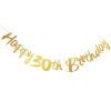 Birthday party Happy Birthday pulls flag, rose golden black gold, 18 40 50 70 birthday banner