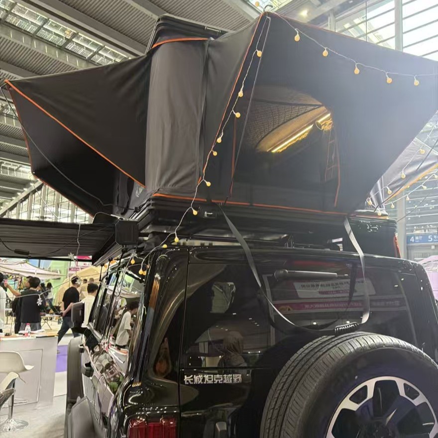 Outdoor Adventure Hard-Top Roof Tent for Tank Off-Road Vehicles, Jeep Suvs, Outdoor Tents for Family Camping
