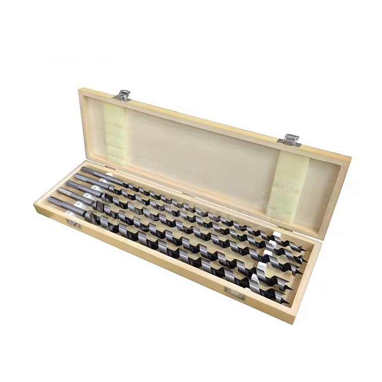 Деревообрабатывающая ветвь сверлильные головки с шестигранной хвостовкой удлиненные шнековые сверлильные пластины деревообрабатывающие сверлильные отверстия деревянный комплект коробки 5PC