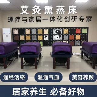 实木艾灸床熏蒸床家用全身灸理疗床美容院专用铺灸中药裹药汗蒸仓