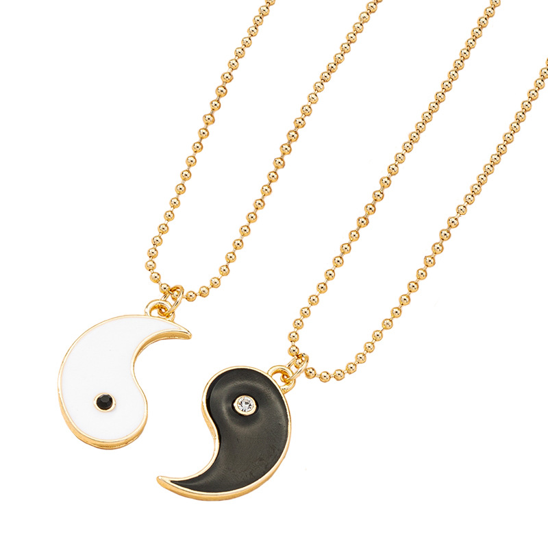 Retro Tai Chi Gossip Pendant Clavicle Chain display picture 1