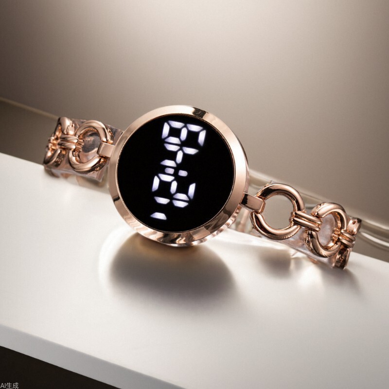 Women's Fashion Small and Simple Touch Screen Chain Watch Women's Steel Band Student Bracelet Electronic Women's Fashion Watch