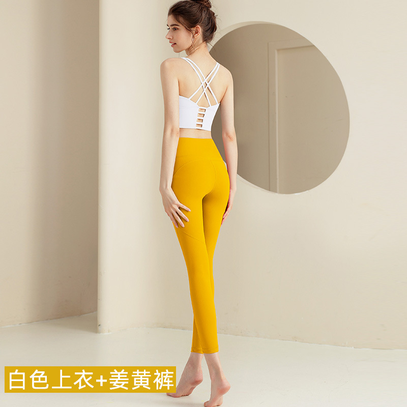 ヨガ服セット上着運動下着美背高腰提尻専門運動ランニングフィットネストレーニング