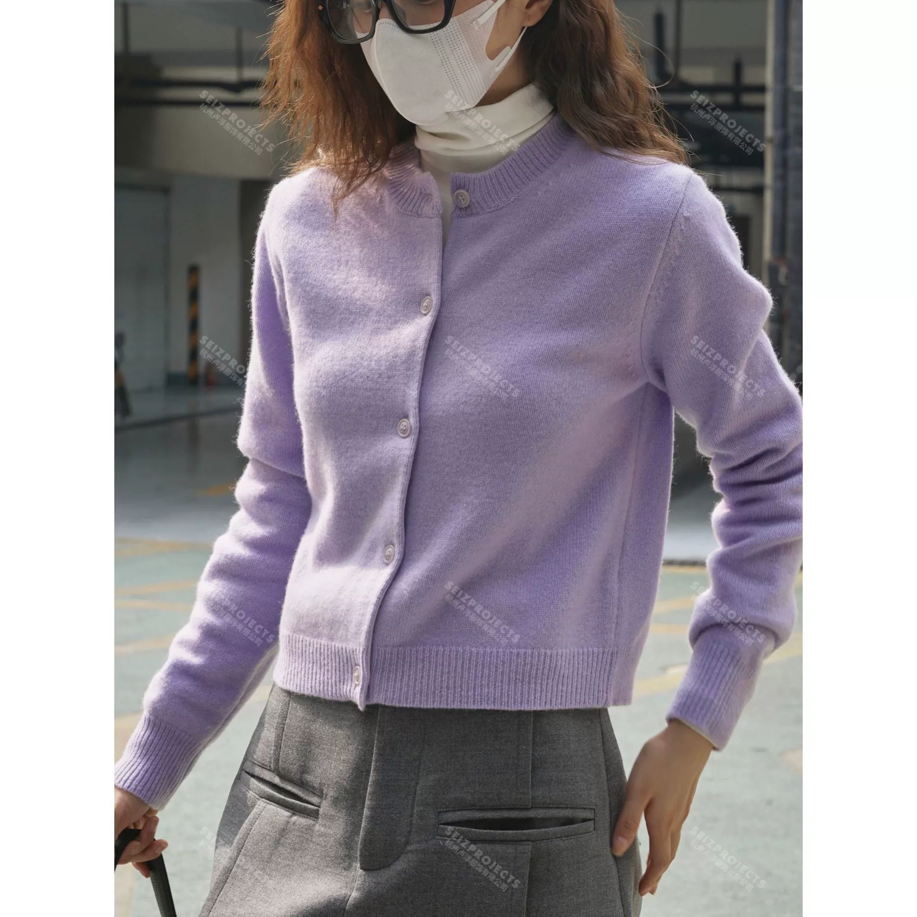 Зимний новый корейский стиль модный силуэт шерстяной внутренний свитер кардиган утягивающий топ для женщин
