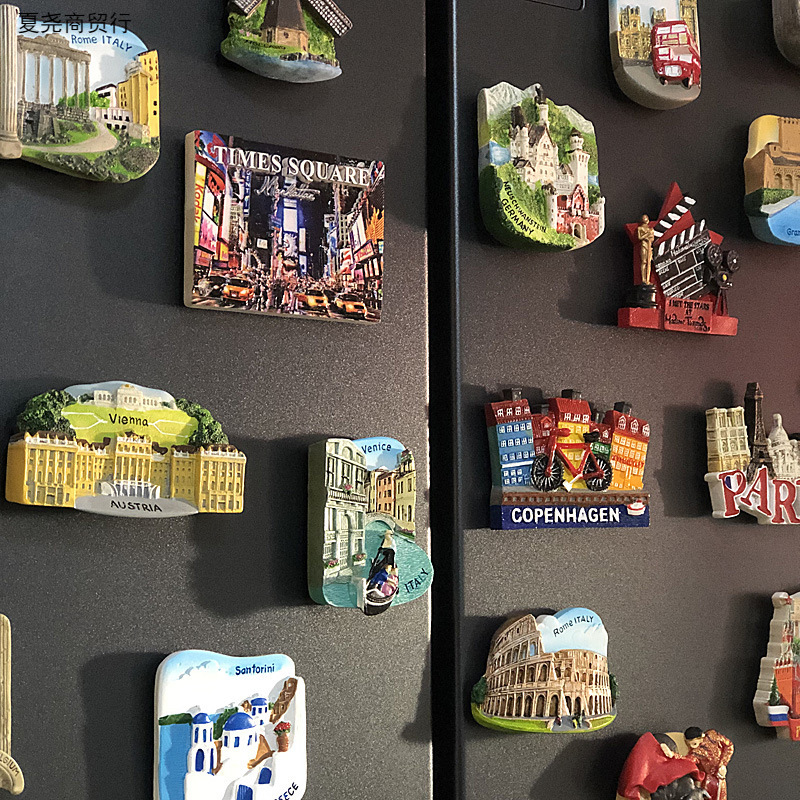 立体世界各国各地冰箱贴磁贴城市旅行欧洲旅游纪念品