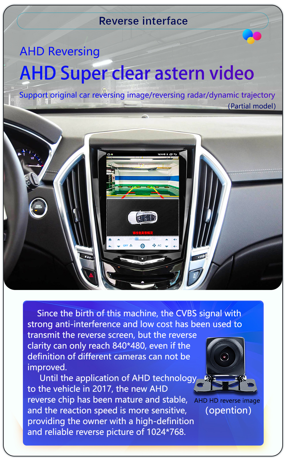 Suitable for Cadillac Ats Atsl Cts Xts Srx Modified Central Control Large Screen Wireless Carplay Navigation