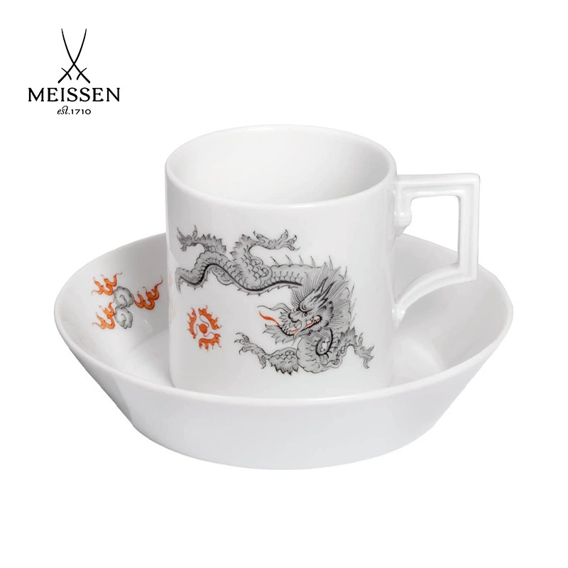 Немецкий MEISSEN Mason фарфоровый изысканный легкий и роскошный набор чашек кофе