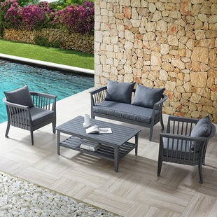Outdoor Sofa Sun Room Courtyard Garden Outdoor Villa Balcony Terrace Sofa Chair Leisure Combination Furniture