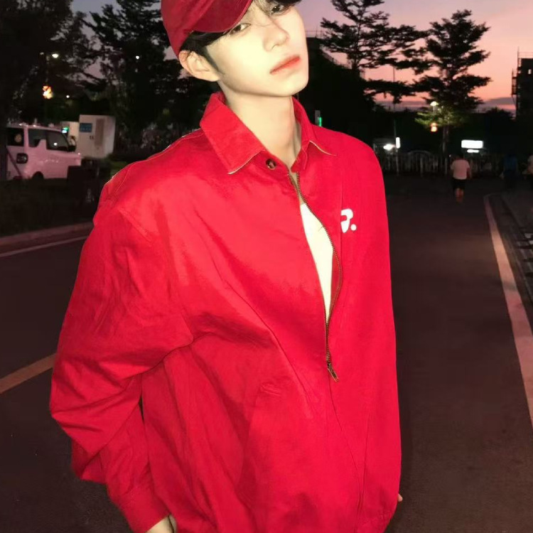 莉莉子衬衫外套男女秋季韩系情侣装高级感美式cleanfit哈灵顿夹克|undefined