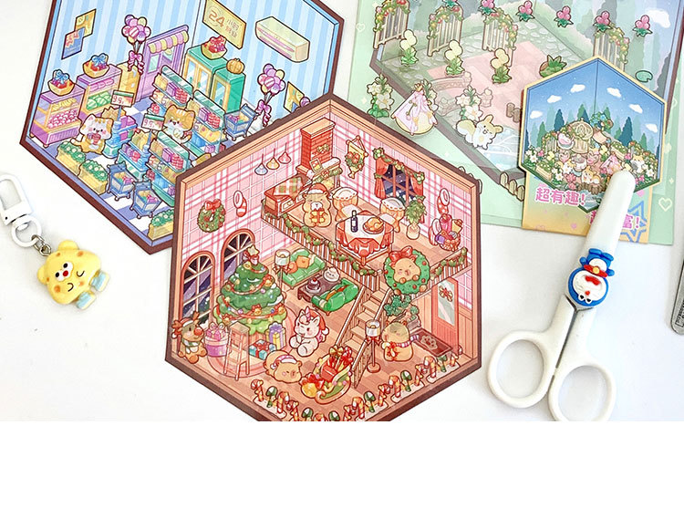 Cute Style 1 Set Cartoon Daily Paper Cute Stickers