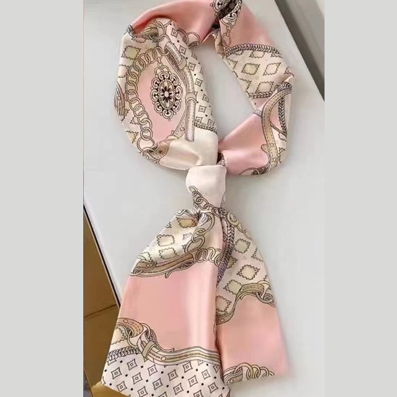 Pañuelo Largo de Seda Estampado de Poliéster, Mantenerse caliente, sombreado y a prueba de polvo, para Regalo