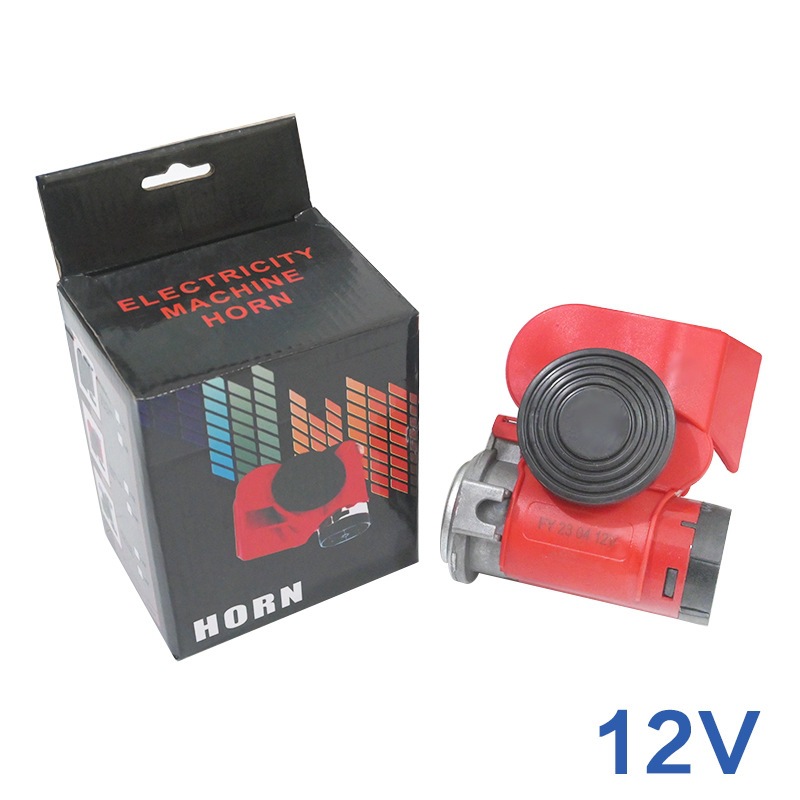 Car horn/tweeter: Universal 12V Snail - xc-lb35-red-12v
