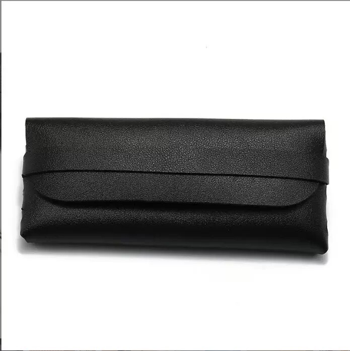 Fashion leather glasses case glasses cloth glasses bag polarized detection card screwdriver portable glasses case suit wholesale