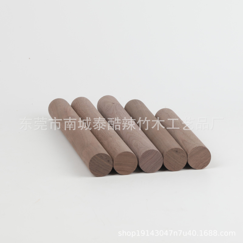 黒胡桃丸太棒丸太棒丸太棒diy建築模型手作り模型実木丸棒家具木棒|undefined
