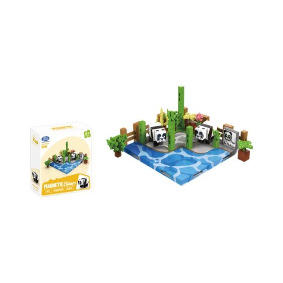 Cross-border my mini world square magnetic wheat puzzle 6 interactive 8 patchwork 7 building minecraft building blocks