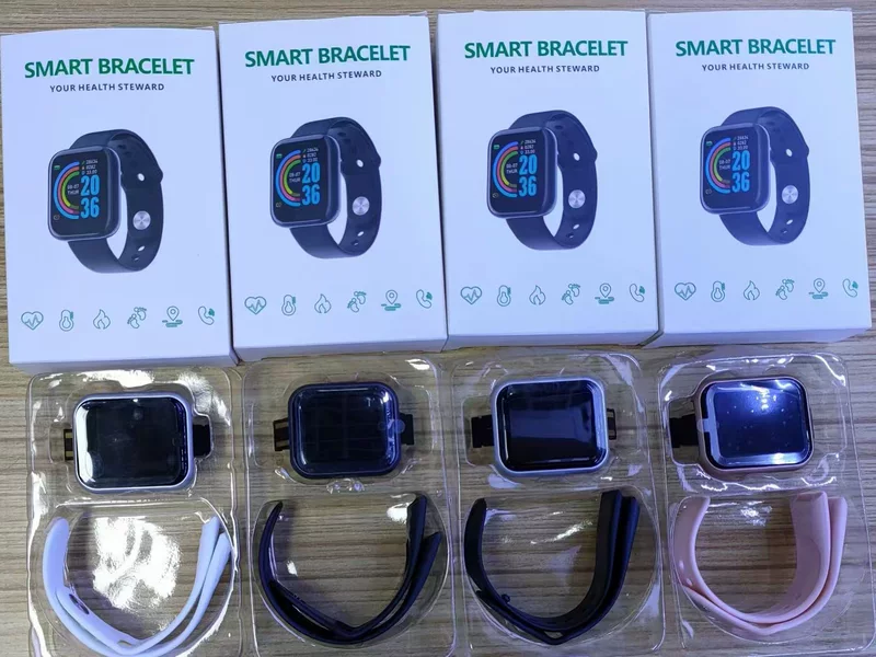 Bracelet, smart watch, D20, 44inch, tracks heartbeat, 116S
