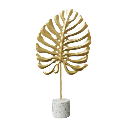 Modern light luxury TV wine cabinet decoration ornaments creative monstera home living room room tabletop decoration