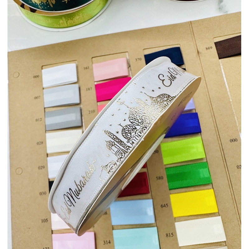 Ventas transfronterizas de castillo de fijación en caliente con decoración de vacaciones arco diy2cm de ancho fábrica de cinta directa