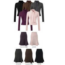 辣妹内搭打底衫➕中长款鱼尾半身裙套装女2025秋气质长袖T包臀裙