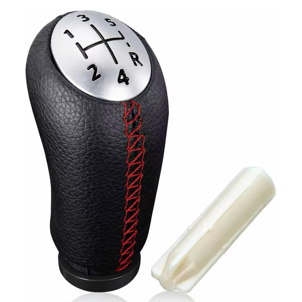 Suitable for Renault Clio car gear shift knob, manual transmission gear shift knob, modified leather-stitched gear shift head accessories, cross-border