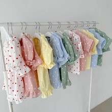 韓版儿童家居服套装女童夏季空调服儿童韩国家居服宝宝睡衣套装