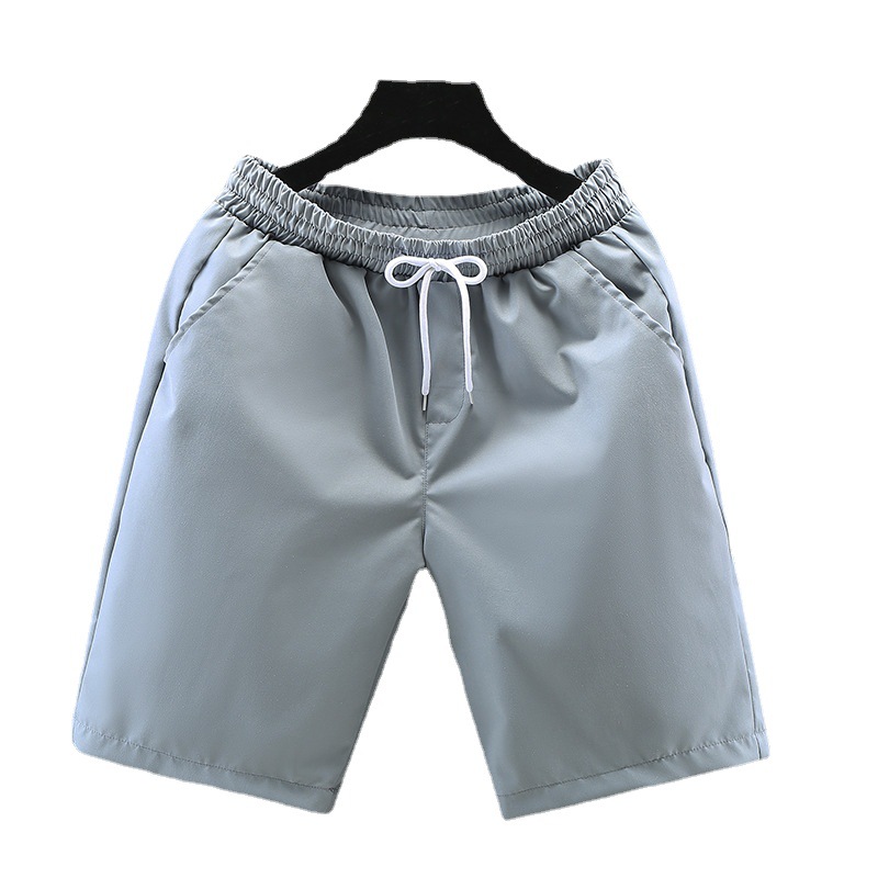 Sommer-Ins solide Sport-Shorts für Herren, groß, locker, schnell trocknend, lässig, 5 kurze Basketball-Hosen, Strandmode_voghion.com
