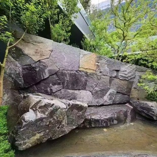 Chinese black landscape wall garden landscape stone courtyard landscape landscaping rockery indoor and outdoor Chinese source manufacturers