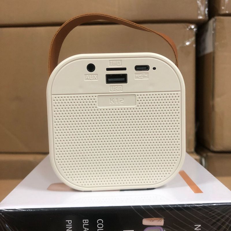 跨境批发K12蓝牙音箱话筒一体机户外直播家用K歌带麦克音响便携|undefined