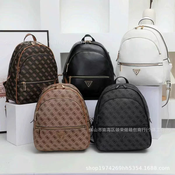 Gs Cross-Border Trendy Casual Simple Presbyopic Fashion Printed Backpack Women's Bag Export Large Capacity Backpack Europe and the United States