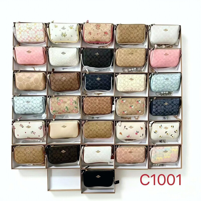 Classic C-pattern mahjong bag, women's underarm small bag, fashionable hand-held coin purse, can be worn as a crossbody bag with a shoulder strap Classic C-pattern mahjong bag, women's underarm small bag, fashionable hand-held coin purse, can be worn as a crossbody bag with a shoulder strap