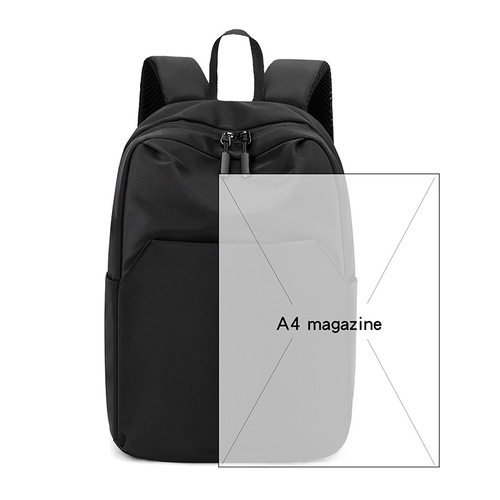 Cross-border Hong Kong style casual solid color backpack outdoor travel lightweight small backpack Japanese trendy men's solid color backpack