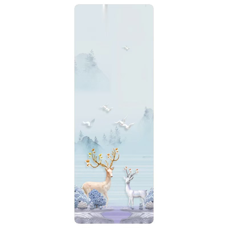 약간의 흠집이 있는 스웨이드 183*68*0.15 얇은 접이식(색상 및 패턴 랜덤)