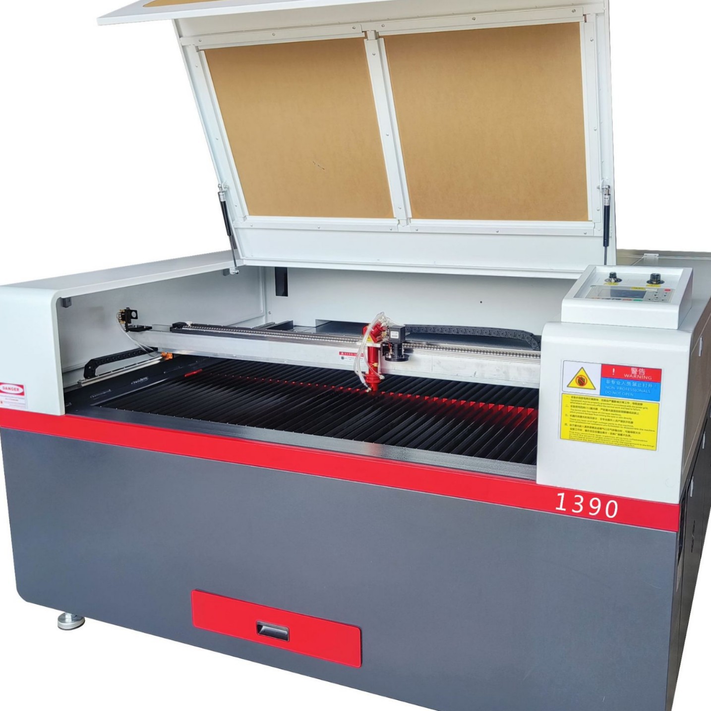 Máquina de corte láser acrílico tornillo servo de 300 vatios mesa de corte