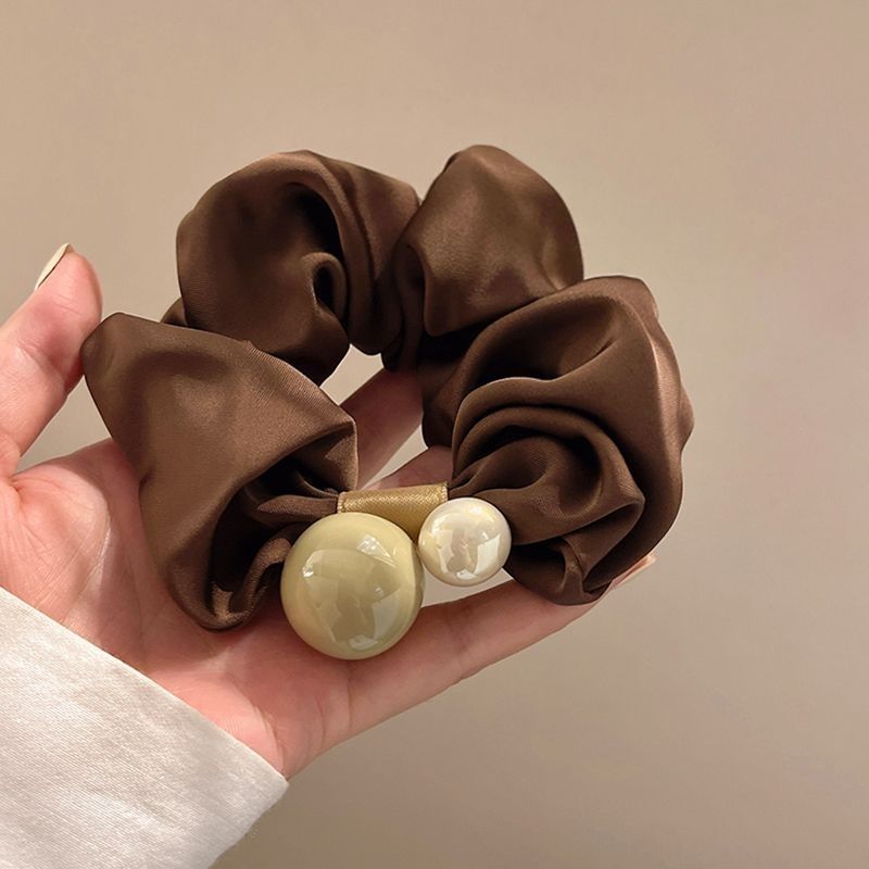 Ballet estilo encaje intestino grueso lazo para el cabello de alto valor con cola de caballo cuerda para el cabello flor para la cabeza niña de verano bola cabeza cuerda para el cabello accesorios para el cabello