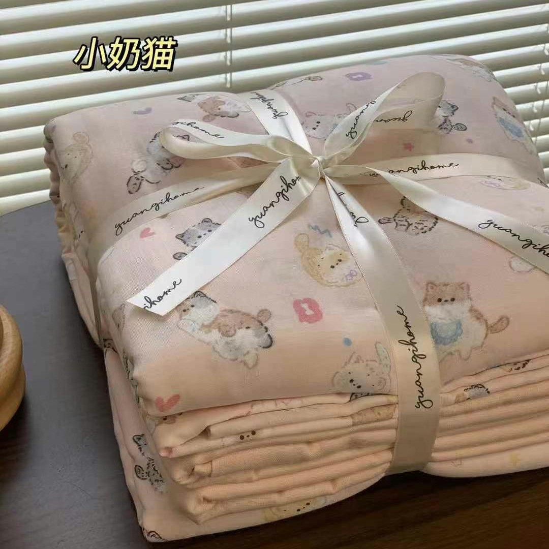 더블 레이어 원사 작은 우유 고양이