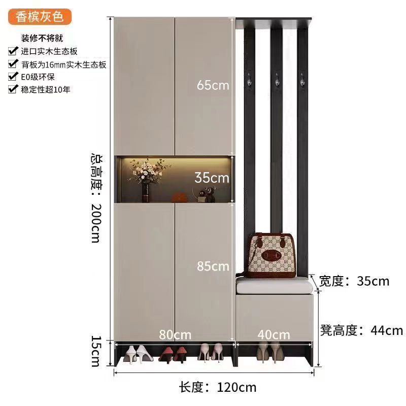 实木玄关柜入门鞋柜一体屏风隔断客厅遮挡隔断柜客厅双面屏风架|undefined