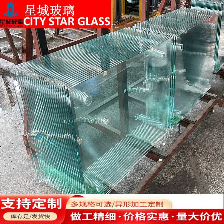 4-12mm钢化玻璃加工浮法玻璃批发仓库现货色玻白玻超白浮法玻璃