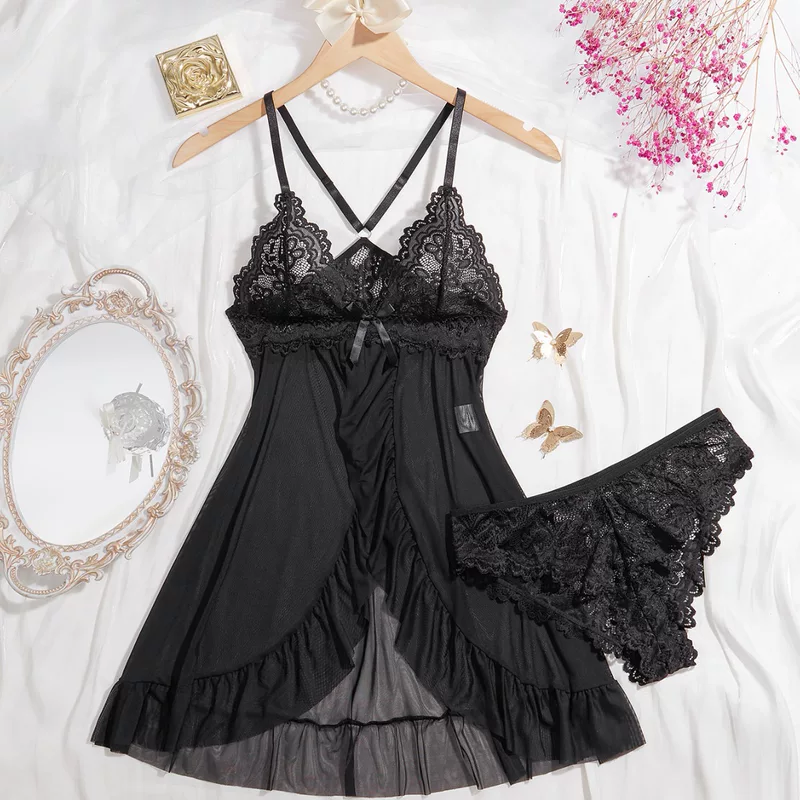 Кружевное slip dress принцессы, европейский стиль