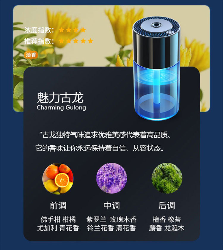 Car intelligent aromatherapy Machine car perfume seat automatic fragrance atomization fragrance new cup holder humidifier decoration
