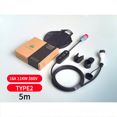 Three-phase 16A/11KW/380V/Type2/GBT European standard charge New Energy Electric automobile National standard
